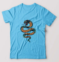 Load image into Gallery viewer, Snake T-Shirt for Men-Light Blue-Ektarfa.online
