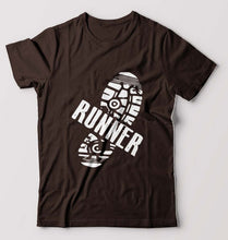 Load image into Gallery viewer, Runner Running T-Shirt for Men-Coffee Brown-Ektarfa.online
