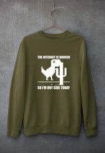 Load image into Gallery viewer, Internet Unisex Sweatshirt for Men/Women-Olive Green-Ektarfa.online
