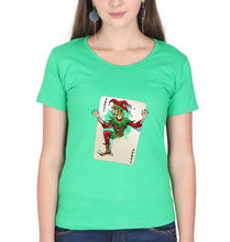 Load image into Gallery viewer, Joker T-Shirt for Women-XS(32 Inches)-flag green-Ektarfa.online
