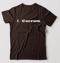 Load image into Gallery viewer, Love Carrom T-Shirt for Men-Coffee Brown-Ektarfa.online
