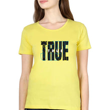 Load image into Gallery viewer, Stay True T-Shirt for Women-XS(32 Inches)-Yellow-Ektarfa.online
