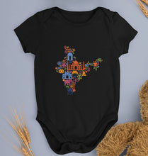 Load image into Gallery viewer, India Kids Romper For Baby Boy/Girl-0-5 Months(18 Inches)-Black-Ektarfa.online
