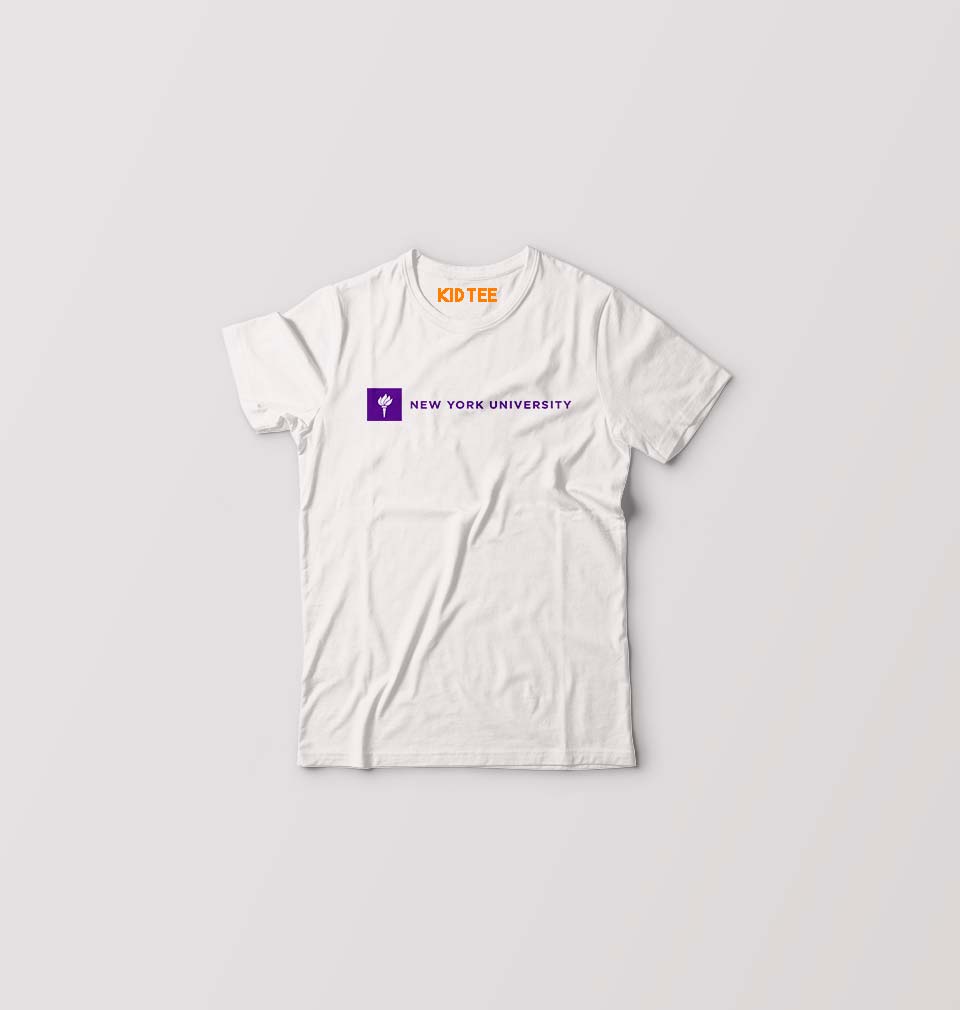New York University Kids T-Shirt for Boy/Girl-White-Ektarfa.online