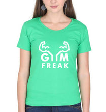 Load image into Gallery viewer, Gym T-Shirt for Women-flag green-Ektarfa.online

