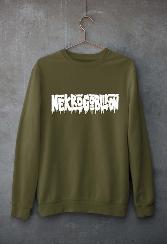 Nekrogoblikon Unisex Sweatshirt for Men/Women-Olive Green-Ektarfa.online