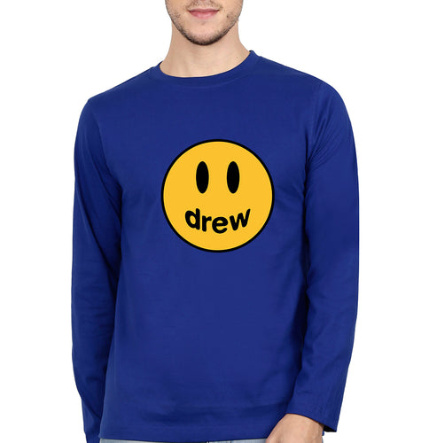 Drew House Full Sleeves T-Shirt for Men-Royal Blue-Ektarfa.online