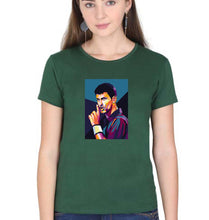 Load image into Gallery viewer, Novak Djokovic Tennis T-Shirt for Women-Dark Green-Ektarfa.online
