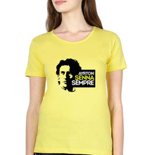 Load image into Gallery viewer, Ayrton Senna T-Shirt for Women-Yellow-Ektarfa.online
