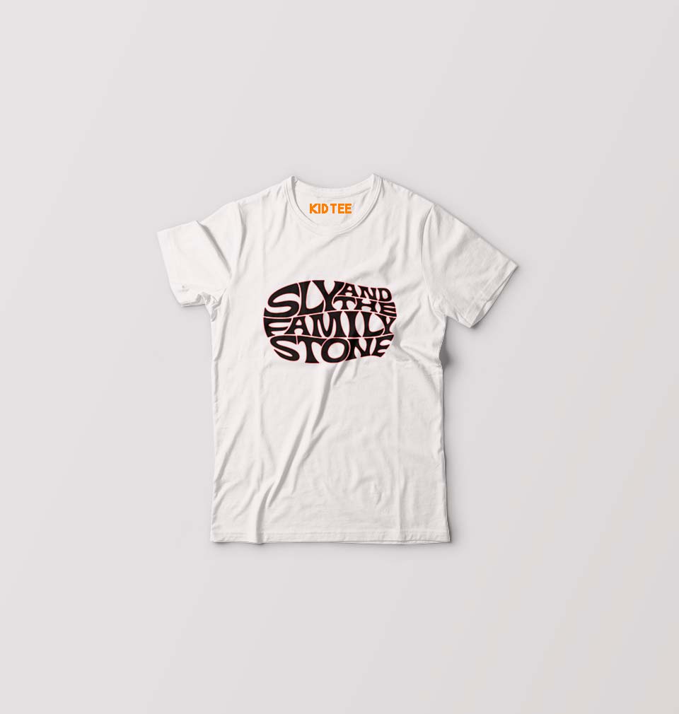 Sly and the Family Stone Kids T-Shirt for Boy/Girl-White-Ektarfa.online