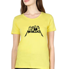 Load image into Gallery viewer, Metallica T-Shirt for Women-XS(32 Inches)-Yellow-Ektarfa.online
