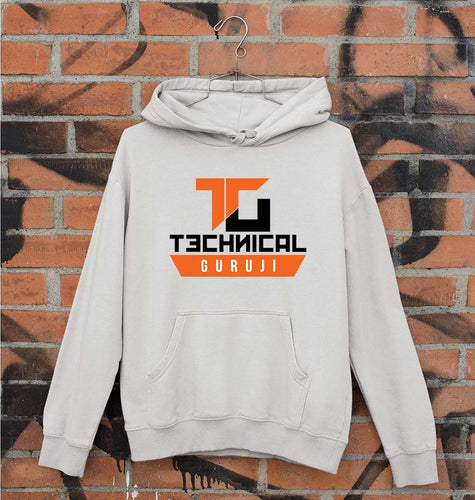 Technical Guruji(Gaurav Chaudhary) Unisex Hoodie for Men/Women-Grey Melange-Ektarfa.online