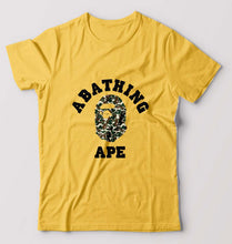 Load image into Gallery viewer, A Bathing Ape T-Shirt for Men-S(38 Inches)-Golden Yellow-Ektarfa.online
