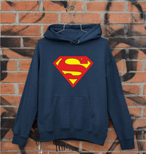 Load image into Gallery viewer, Superman Unisex Hoodie for Men/Women-S(40 Inches)-Navy Blue-Ektarfa.online
