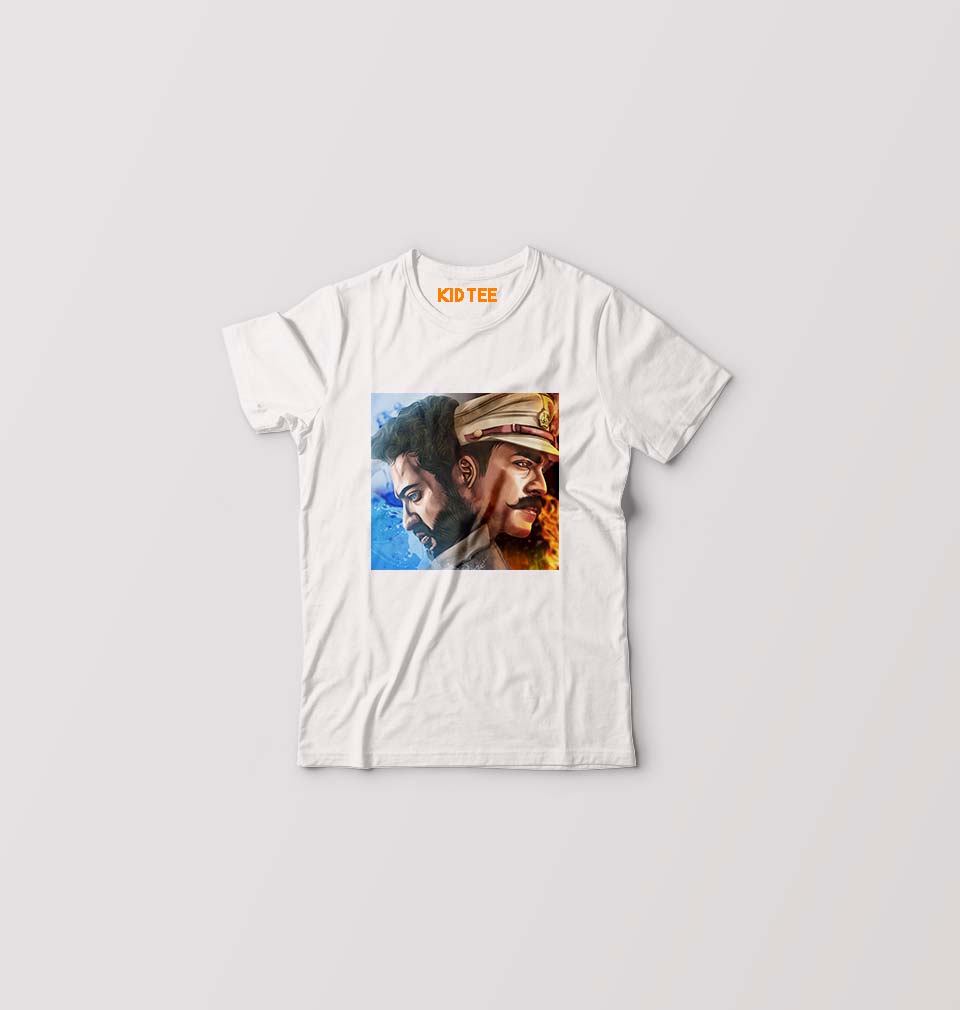 RRR Kids T-Shirt for Boy/Girl-0-1 Year(20 Inches)-White-Ektarfa.online