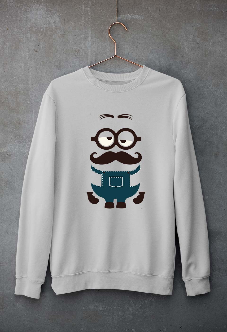 Minion Unisex Sweatshirt for Men/Women-Grey Melange-Ektarfa.online