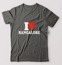 Load image into Gallery viewer, I Love BANGALORE T-Shirt for Men-S(38 Inches)-Charcoal-Ektarfa.online
