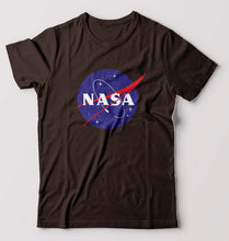 Load image into Gallery viewer, Nasa T-Shirt for Men-S(38 Inches)-Coffee Brown-Ektarfa.online
