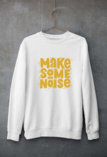 Load image into Gallery viewer, Make Some Noise Unisex Sweatshirt for Men/Women-S(40 Inches)-White-Ektarfa.online
