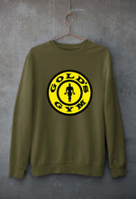 Load image into Gallery viewer, Gold&#39;s Gym Unisex Sweatshirt for Men/Women-S(40 Inches)-Olive Green-Ektarfa.online
