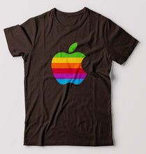 Load image into Gallery viewer, Apple T-Shirt for Men-S(38 Inches)-Coffee brown-Ektarfa.online
