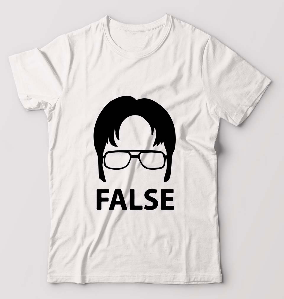 Dwight Schrute T-Shirt for Men-White-Ektarfa.online