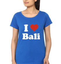 Load image into Gallery viewer, I Love Bali T-Shirt for Women-Royal Blue-Ektarfa.online
