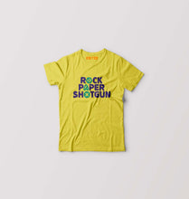 Load image into Gallery viewer, Rock Paper Shotgun Kids T-Shirt for Boy/Girl-0-1 Year(20 Inches)-Mustard Yellow-Ektarfa.online
