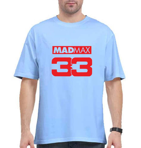Max Verstappen Oversized T-Shirt for Men-Baby Blue-Ektarfa.online