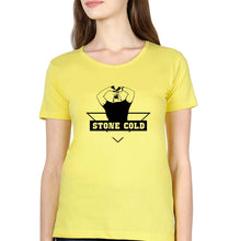 Load image into Gallery viewer, Stone Cold Steve Austin (WWE) T-Shirt for Women-Yellow-Ektarfa.online
