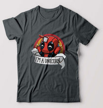 Load image into Gallery viewer, Deadpool Unicorn T-Shirt for Men-Steel grey-Ektarfa.online
