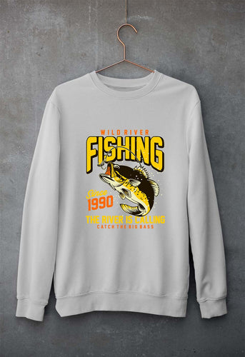 Fishing Unisex Sweatshirt for Men/Women-Grey Melange-Ektarfa.online