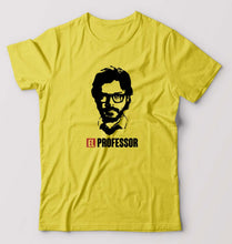 Load image into Gallery viewer, Money Heist The Professor T-Shirt for Men-Yellow-Ektarfa.online
