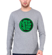 Load image into Gallery viewer, Hulk Full Sleeves T-Shirt for Men-Grey Melange-Ektarfa.online
