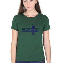 Load image into Gallery viewer, MS Dhoni T-Shirt for Women-Dark Green-Ektarfa.online
