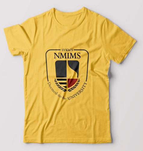 NMIMS T-Shirt for Men-Golden Yellow-Ektarfa.online