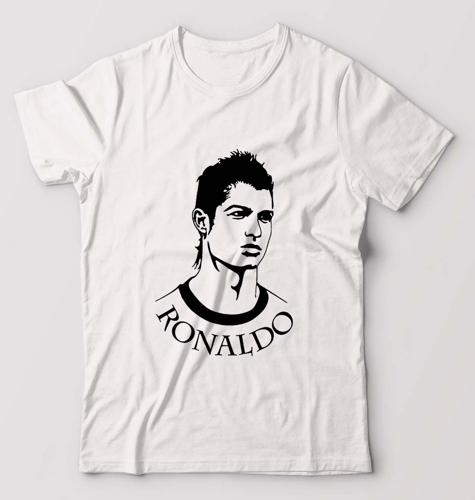 Cristiano Ronaldo CR7 T-Shirt for Men-White-Ektarfa.online