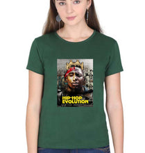 Load image into Gallery viewer, Hip-Hop Evolution T-Shirt for Women-Dark Green-Ektarfa.online
