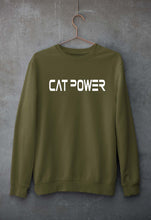Load image into Gallery viewer, Cat Power Unisex Sweatshirt for Men/Women-Olive Green-Ektarfa.online
