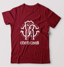 Load image into Gallery viewer, Roberto Cavalli T-Shirt for Men-S(38 Inches)-Maroon-Ektarfa.online
