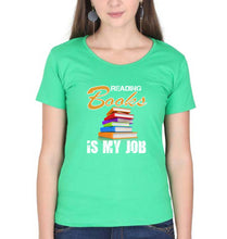 Load image into Gallery viewer, Books T-Shirt for Women-flag green-Ektarfa.online
