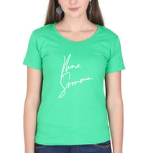 Load image into Gallery viewer, Nina Simone T-Shirt for Women-flag green-Ektarfa.online
