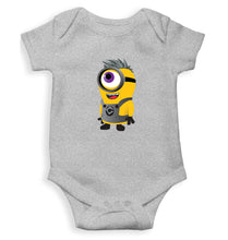 Load image into Gallery viewer, Minion Funkey Kids Romper For Baby Boy/Girl-0-5 Months(18 Inches)-Grey-Ektarfa.online
