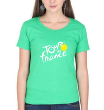Load image into Gallery viewer, Tour de France T-Shirt for Women-Flag Green-Ektarfa.online
