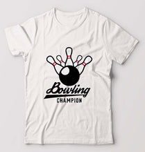 Load image into Gallery viewer, Bowling Champion T-Shirt for Men-White-Ektarfa.online
