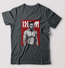 Load image into Gallery viewer, Islam Makhachev T-Shirt for Men-Steel grey-Ektarfa.online
