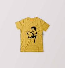 Load image into Gallery viewer, Bruce Lee Kids T-Shirt for Boy/Girl-0-1 Year(20 Inches)-Golden Yellow-Ektarfa.online
