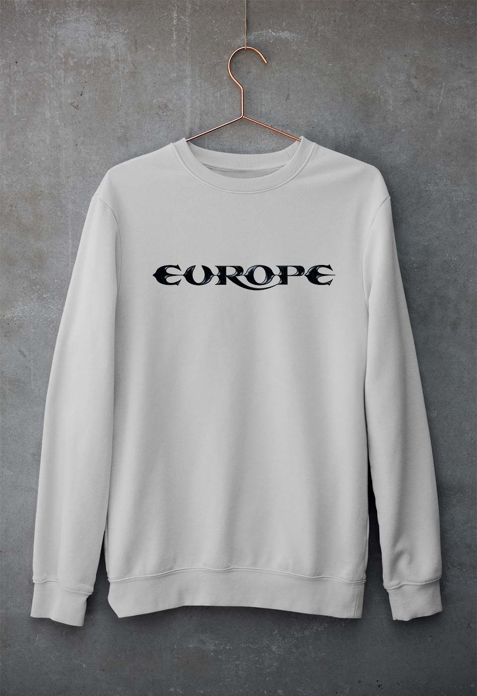 Europe Unisex Sweatshirt for Men/Women-Grey Melange-Ektarfa.online