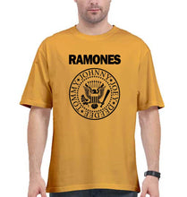 Load image into Gallery viewer, Ramones Oversized T-Shirt for Men-Golden Yellow-Ektarfa.online
