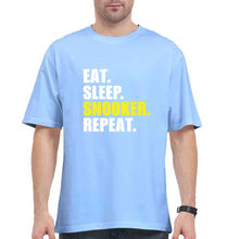 Load image into Gallery viewer, Snooker Oversized T-Shirt for Men-Baby Blue-Ektarfa.online
